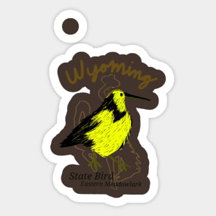 Wyoming State Bird Sticker